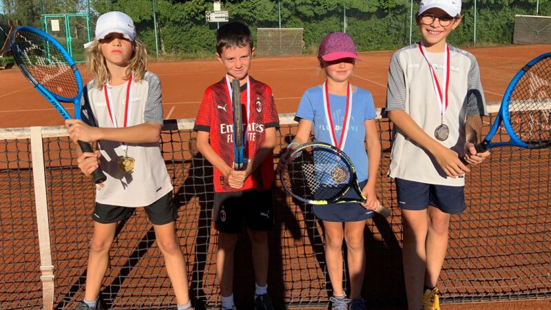 Junioren U11: Elias (1.) / Mats (3.) / Clara (4.)/ Samy (2.)